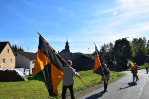 Kolpingbanner zur Wallfahrt