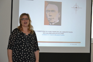 Sonja Bradl beim Vortrag